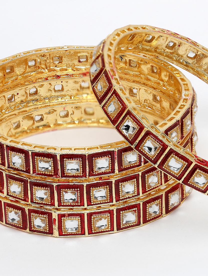 gold alloy bangle set of 4 - 21279212 - Standard Image - 2