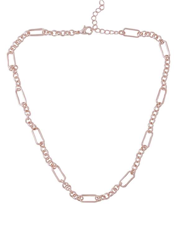 gold brass chain necklace - 21279321 - Zoom Image - 0