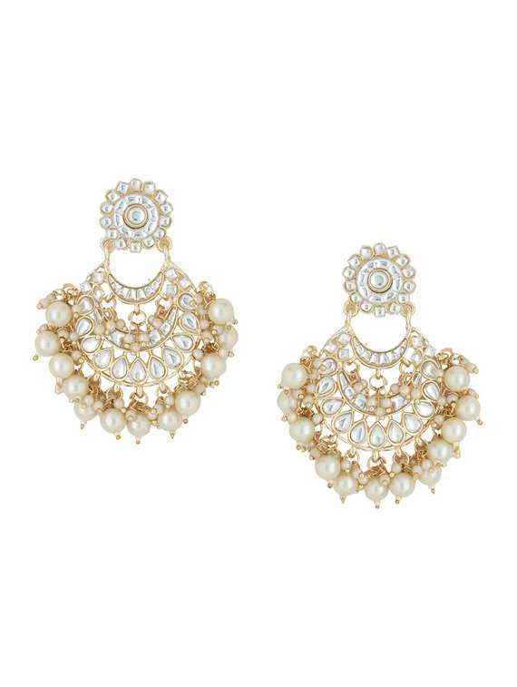 multi colored brass jhumka earring - 21279478 -  Standard Image - 2
