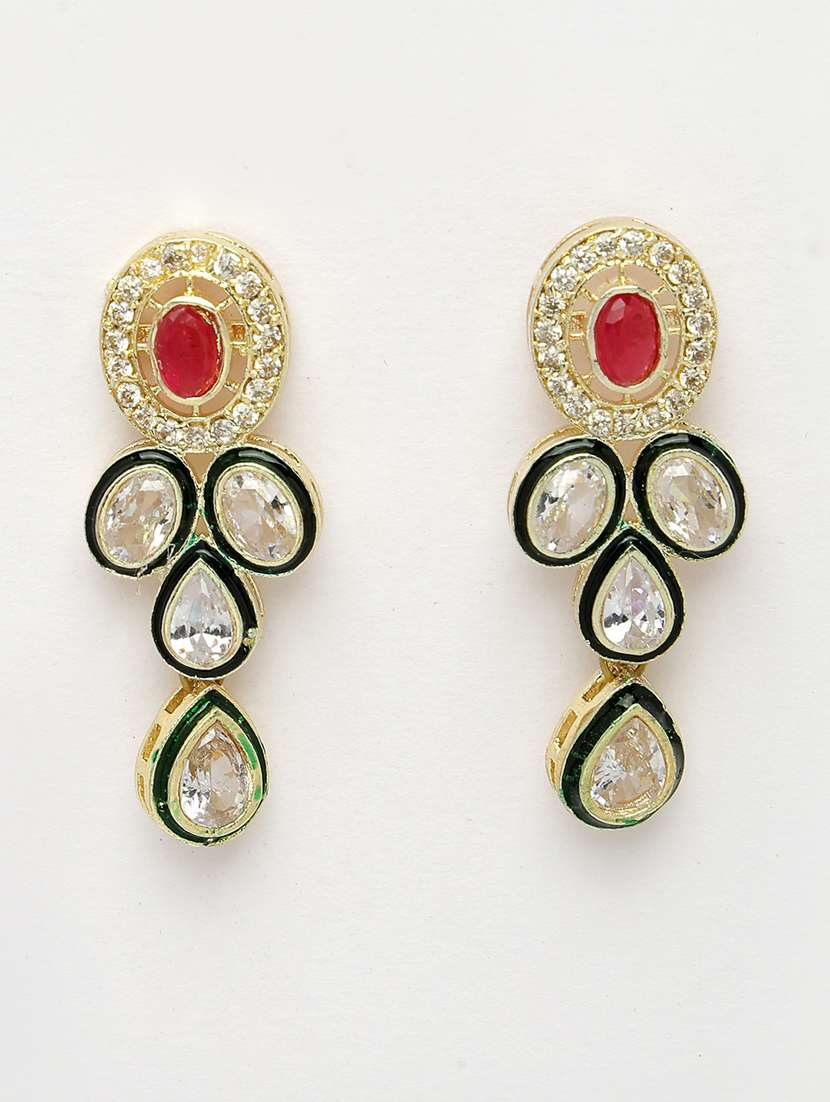 gold brass necklaces and earring - 21279480 -  Standard Image - 2
