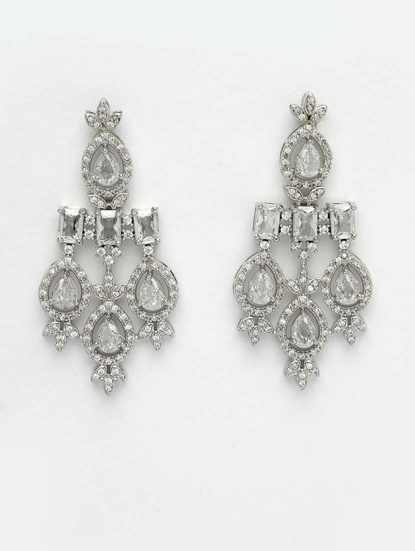 silver brass necklaces and earring - 21279493 -  Standard Image - 2