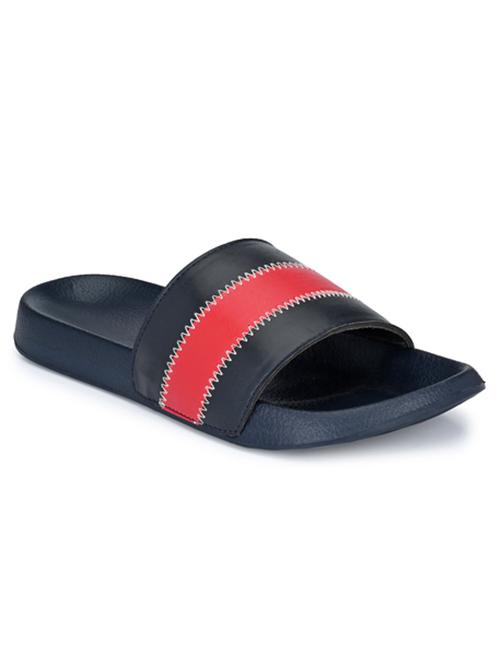 bucik navy men bck9060 lightweight comfort summer trendy premium stylish slides - 21279818 - Standard Image - 0
