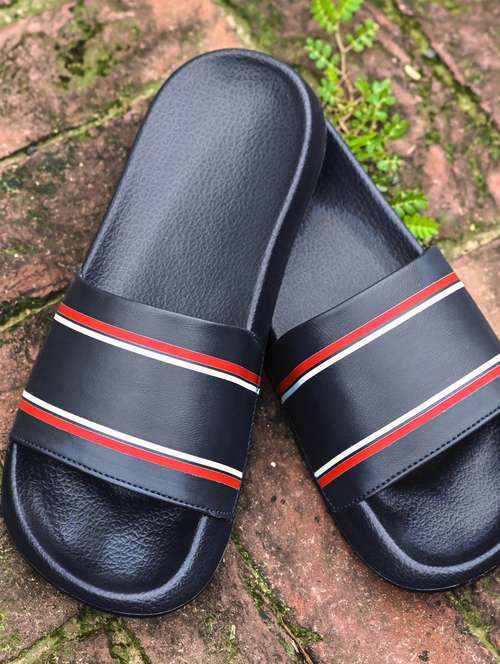 bucik blue men bck9051 lightweight comfort summer trendy premium stylish slides - 21279823 - Standard Image - 0