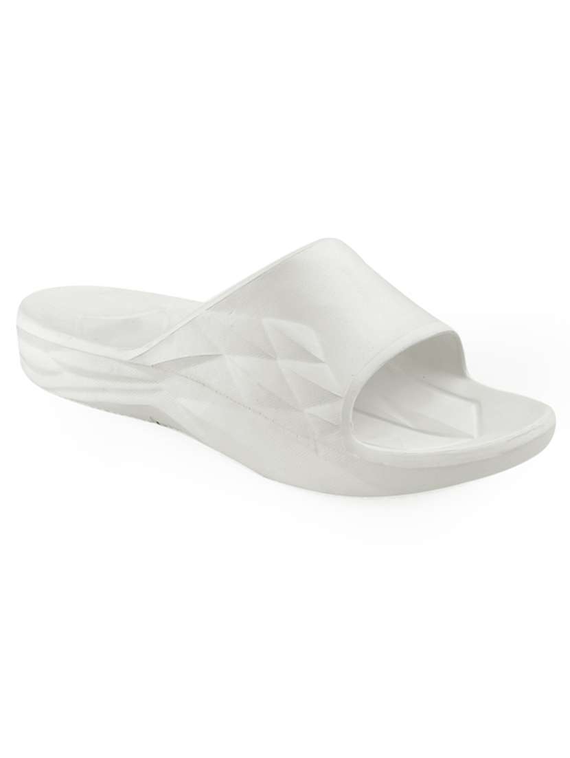 white slip on flip flop - 21279854 - Standard Image - 2