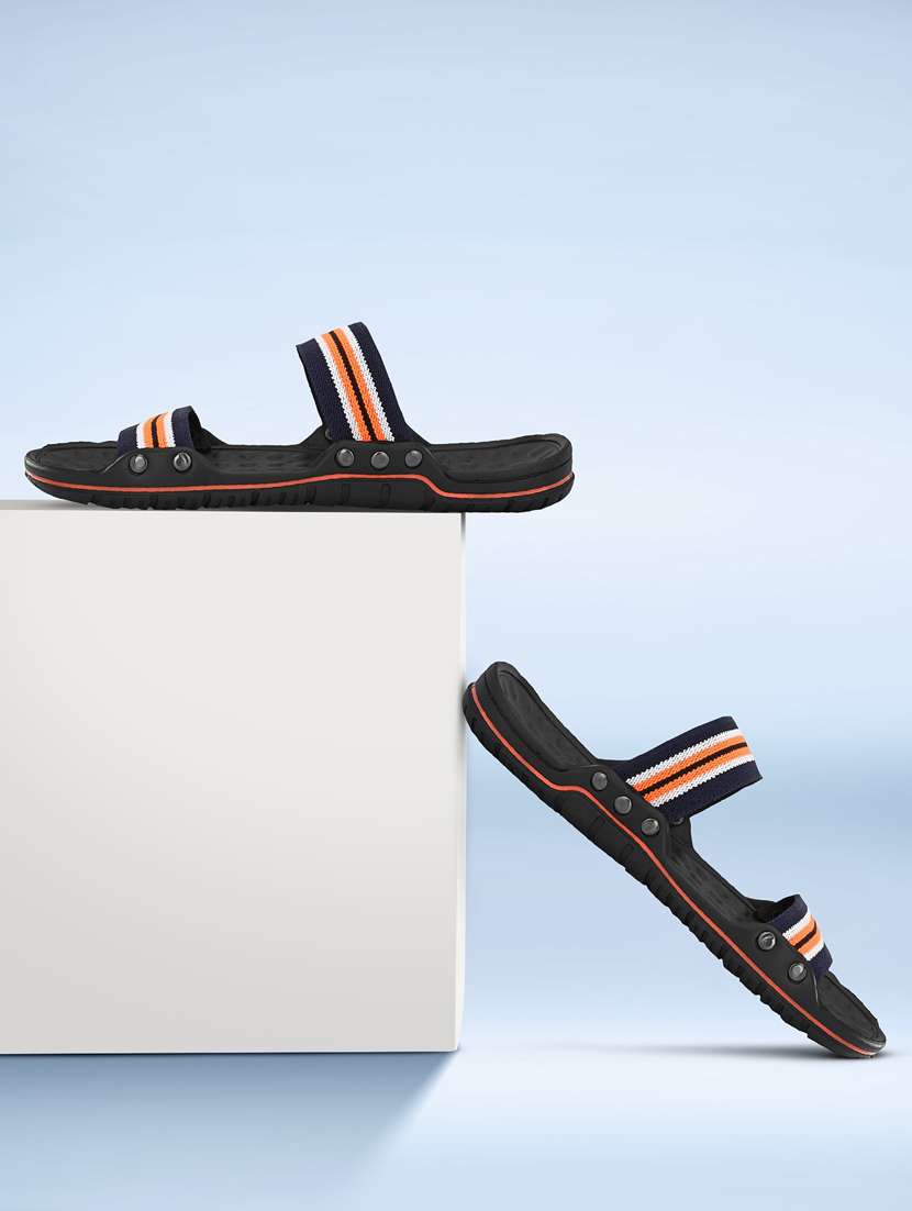 black slip on flip flops - 21279857 -  Standard Image - 2