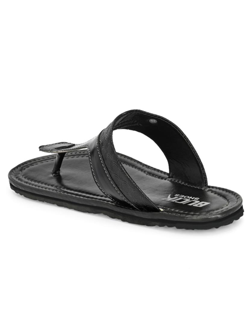 black synthetic toe separator slippers - 21279888 - Standard Image - 2