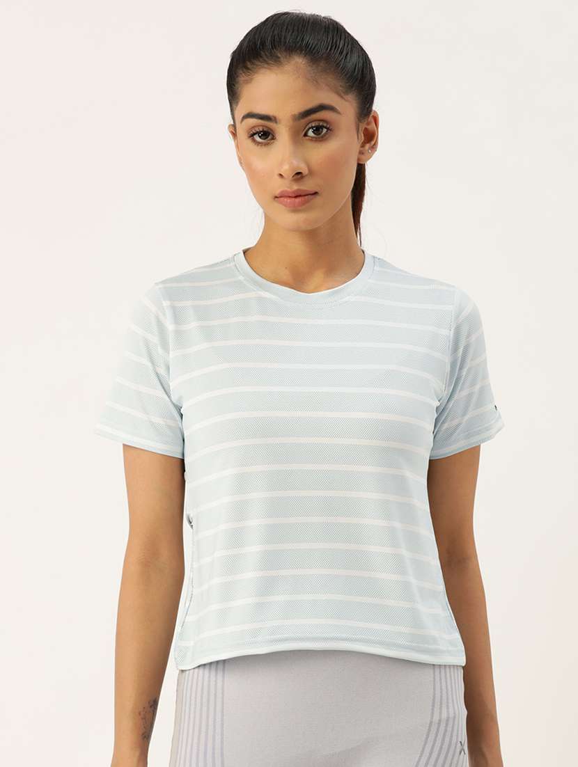 women all over print round neck t-shirt