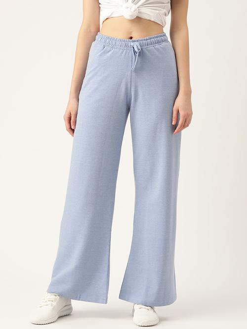 women solid mid rise track pant - 21280219 -  Standard Image - 0
