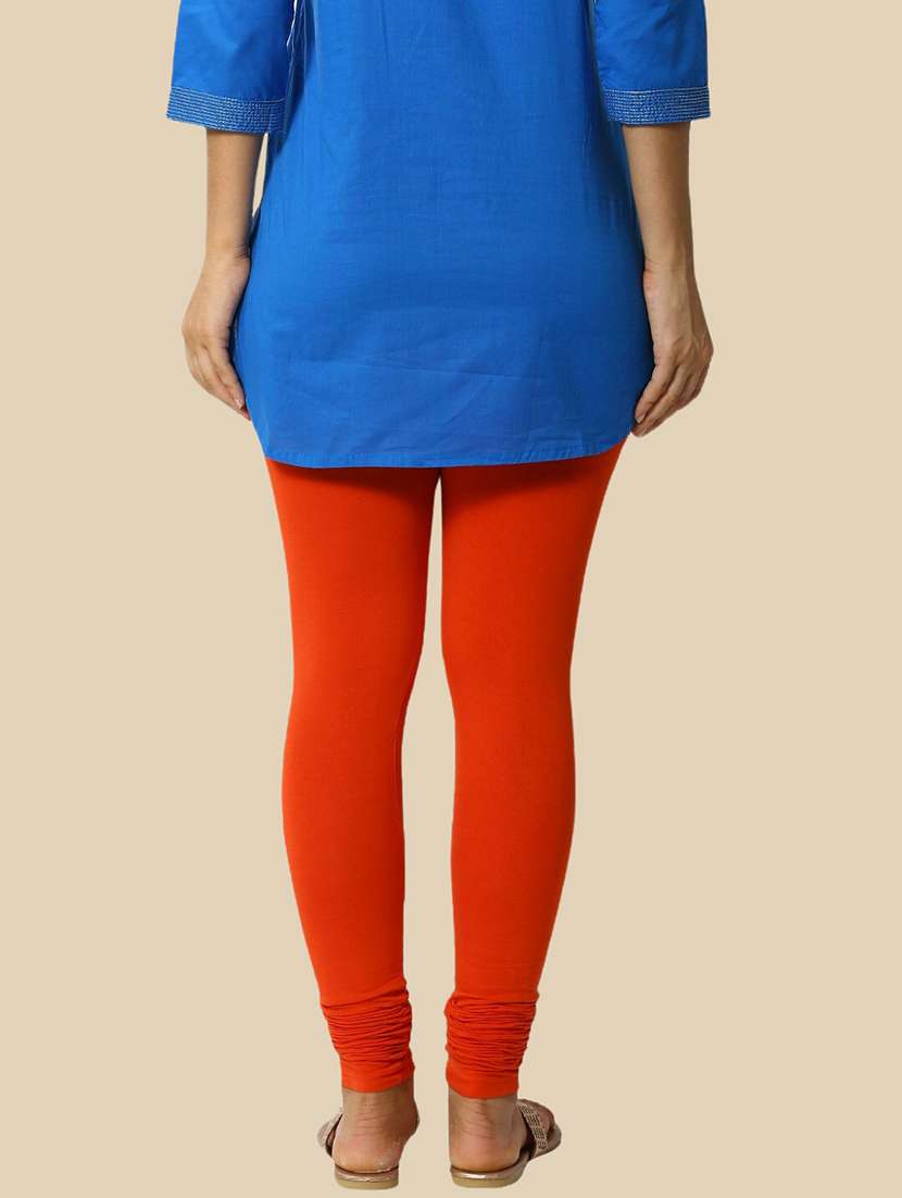 women solid mid rise churidar legging - 21281528 -  Standard Image - 2