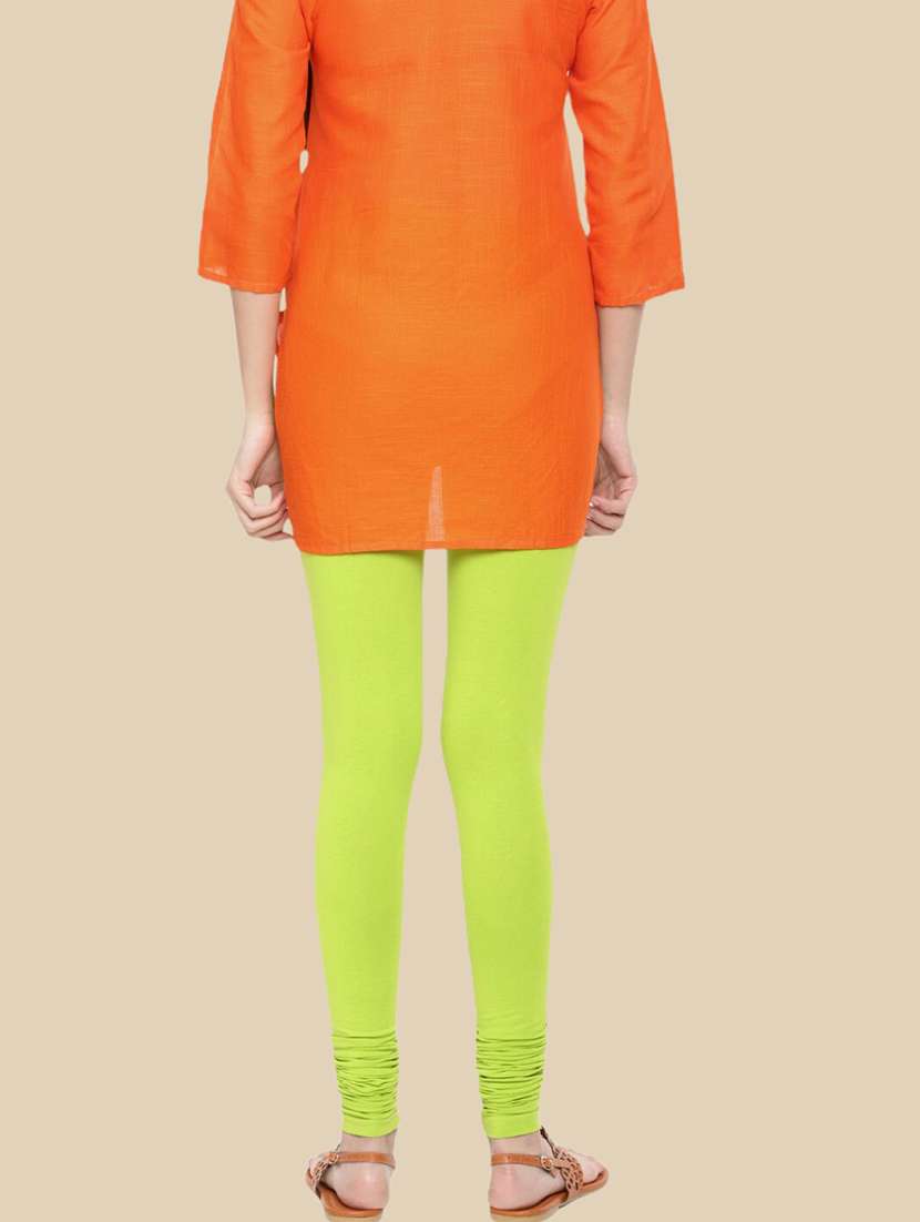 women solid mid rise churidar legging - 21281544 -  Standard Image - 2