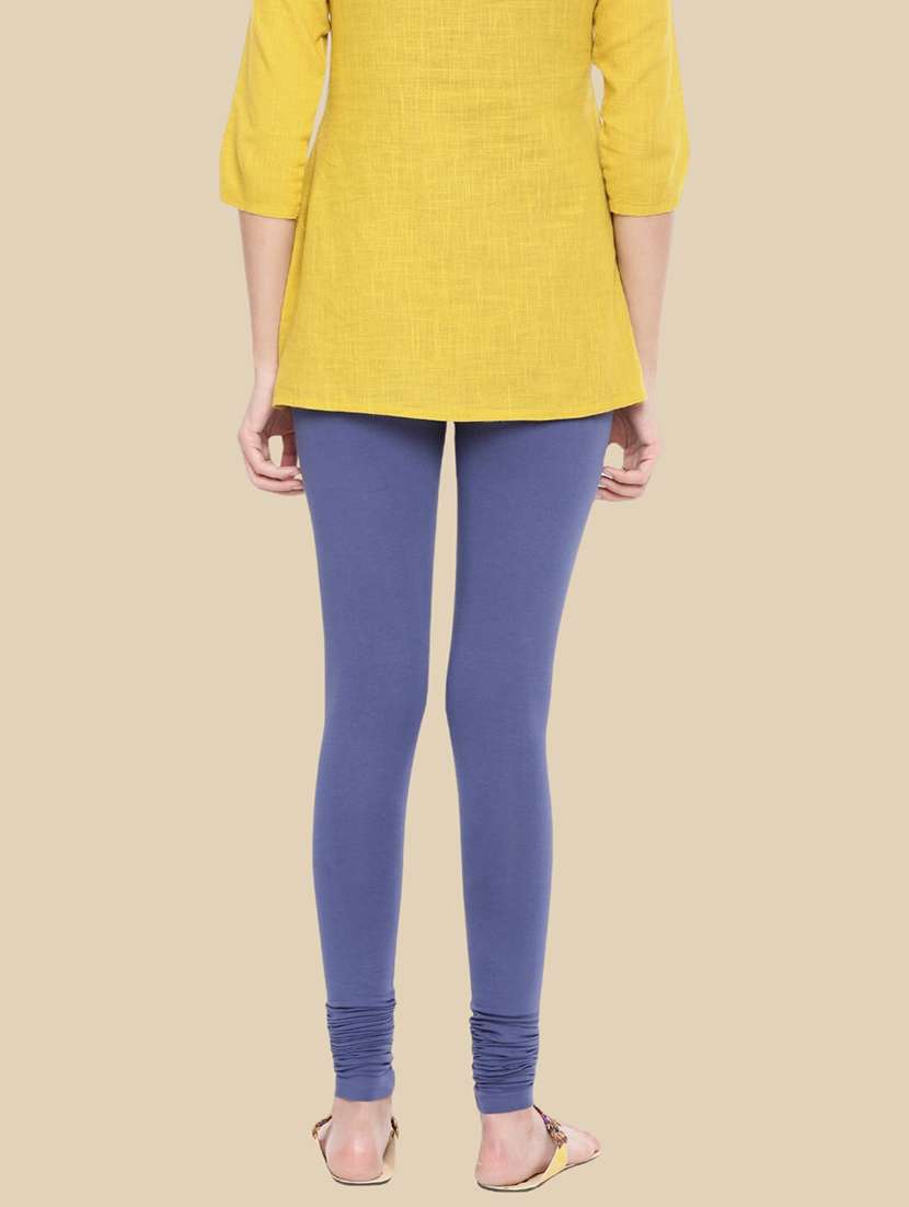 women solid mid rise churidar legging - 21281554 -  Standard Image - 2