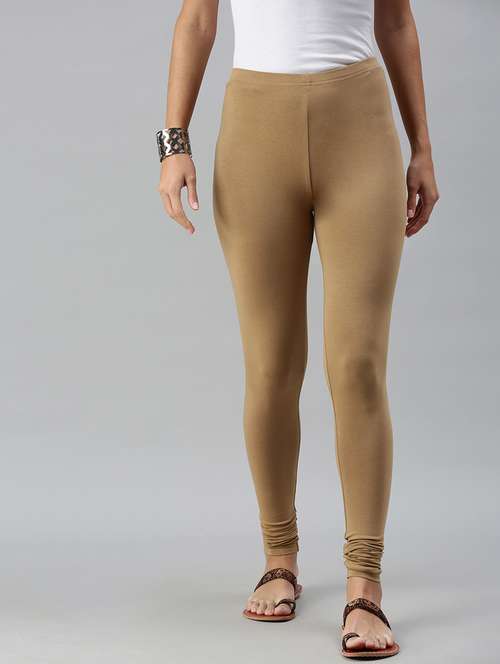 women solids churidar leggings