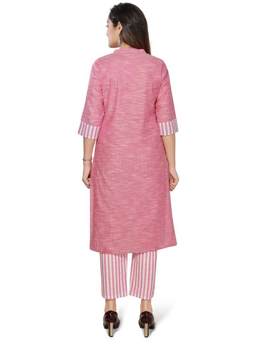 women pink kurta pant set - 21281719 - Standard Image - 2