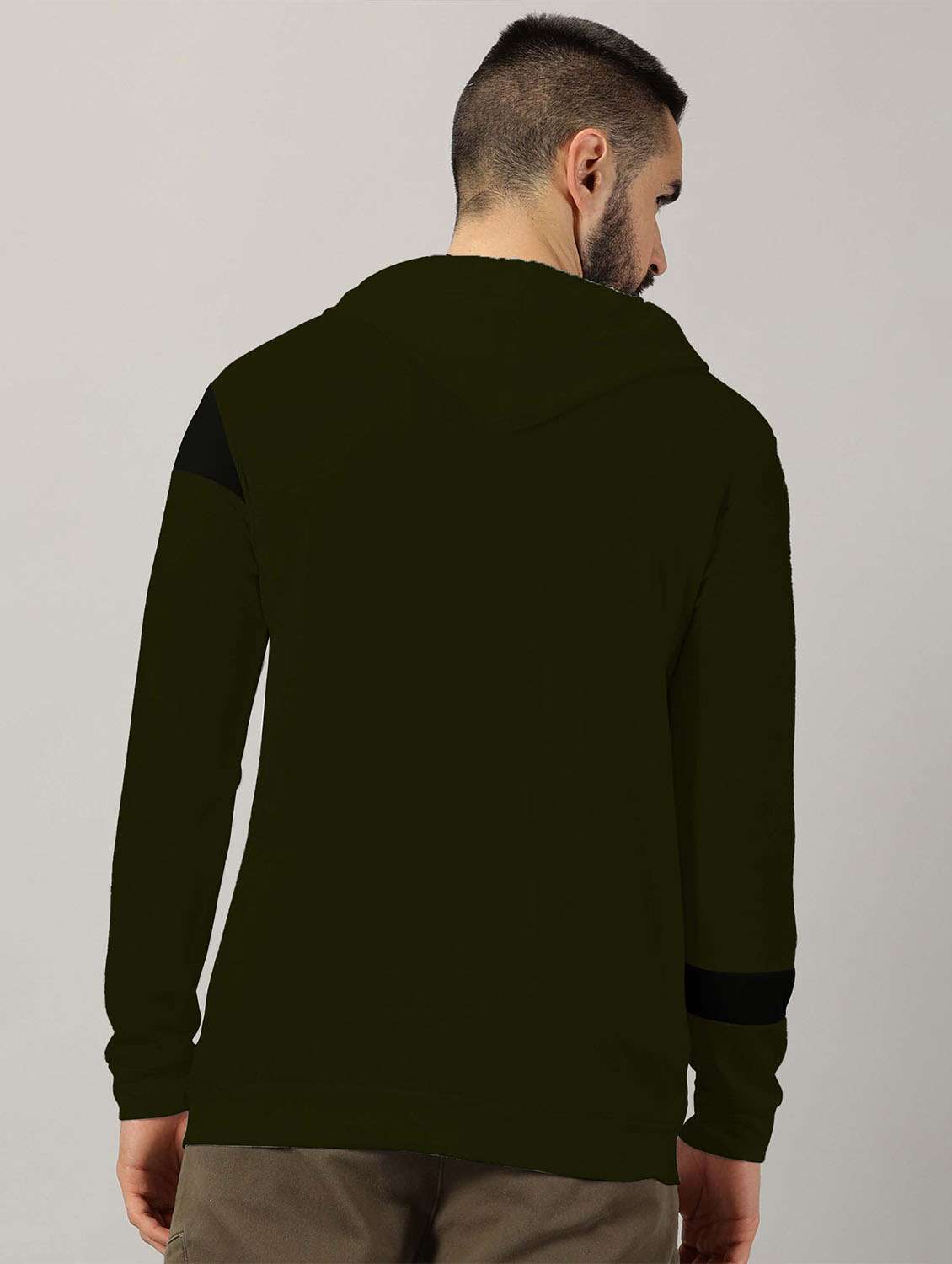 men color block hooded t-shirt - 21281737 -  Standard Image - 2