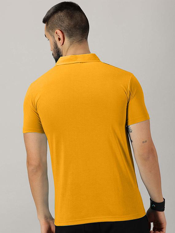 men polo neck front print t-shirt - 21281769 - Standard Image - 2