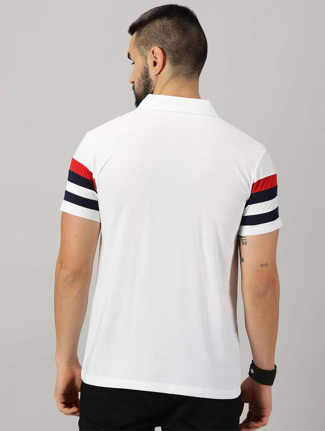 men striped cotton polo t-shirt - 21281789 - Standard Image - 2