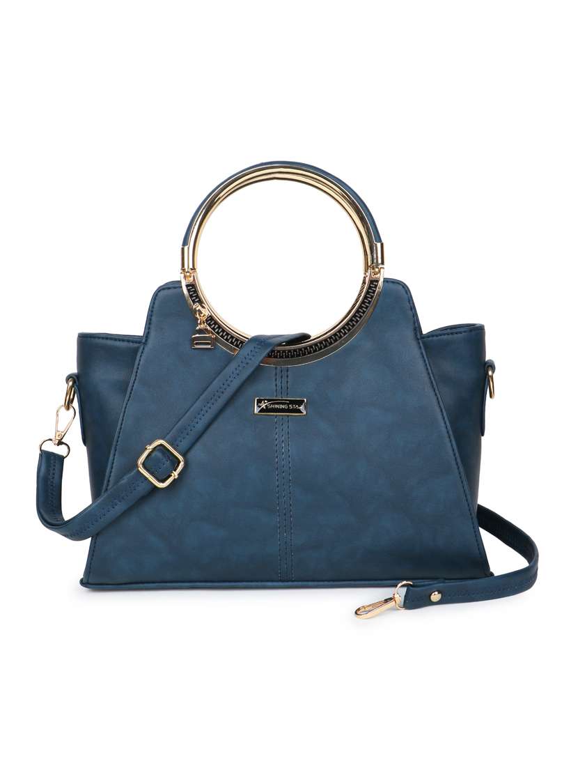 women solid leatherette handbag - 21281960 - Zoom Image - 0