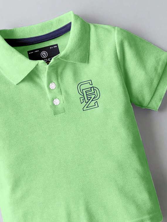 boys solid short sleeves polo t-shirt - 21281970 -  Standard Image - 2