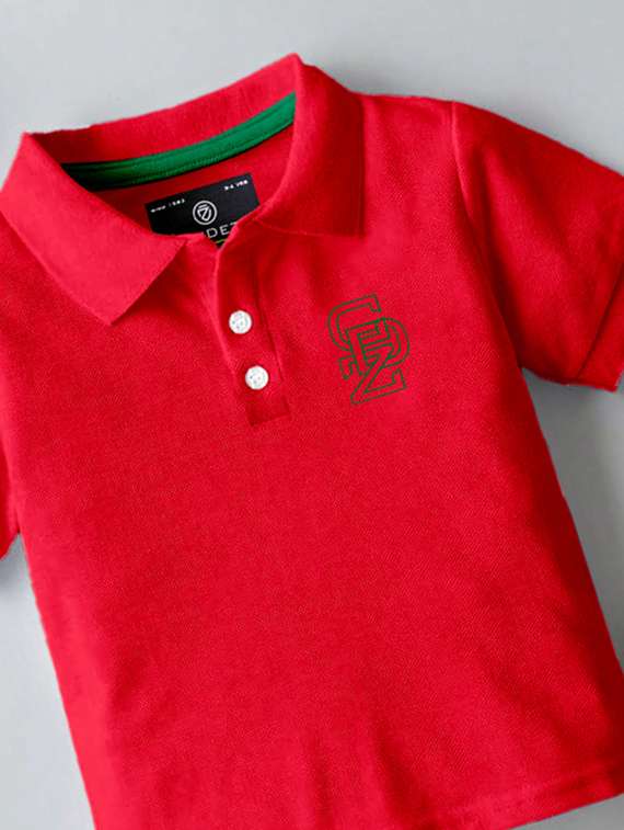 boys solid short sleeves polo t-shirt - 21281974 -  Standard Image - 2