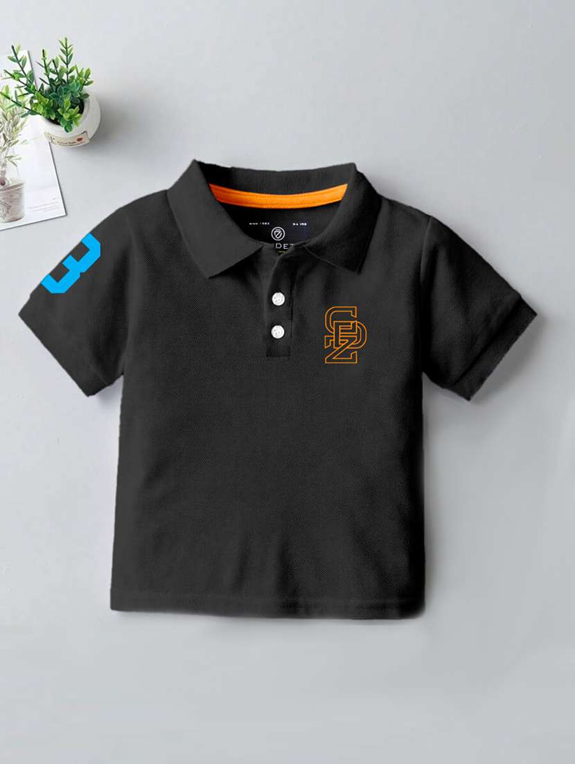 boys solid short sleeves polo t-shirt