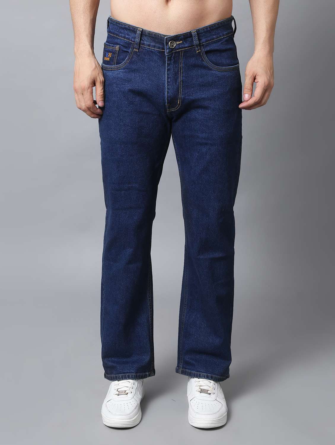 Men Mid Rise Plain Jeans