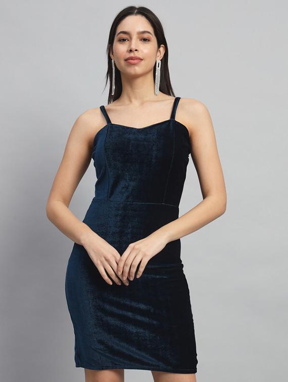 women solids bodycon dress