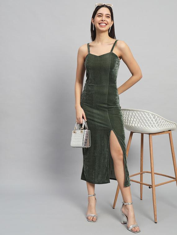 women solids bodycon dress - 21286067 -  Zoom Image - 0