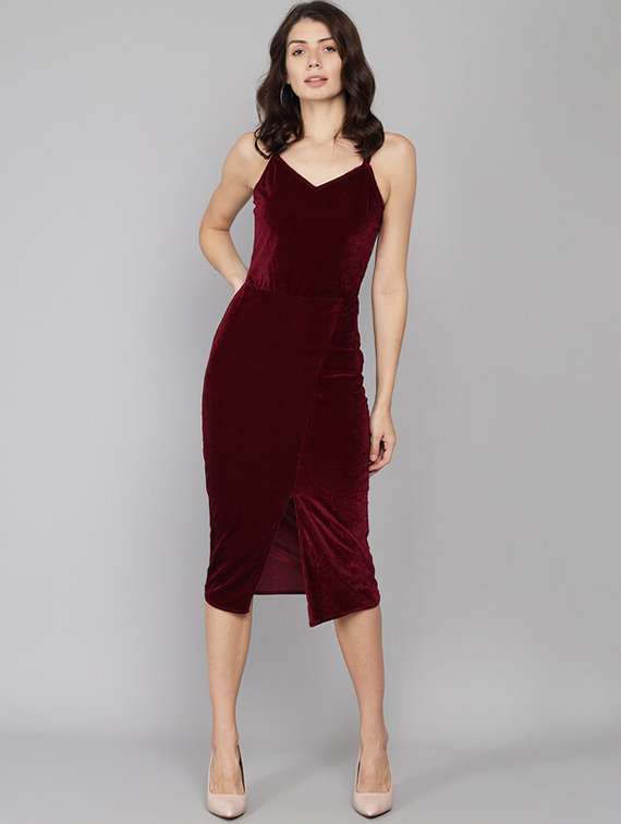 women solids bodycon dress