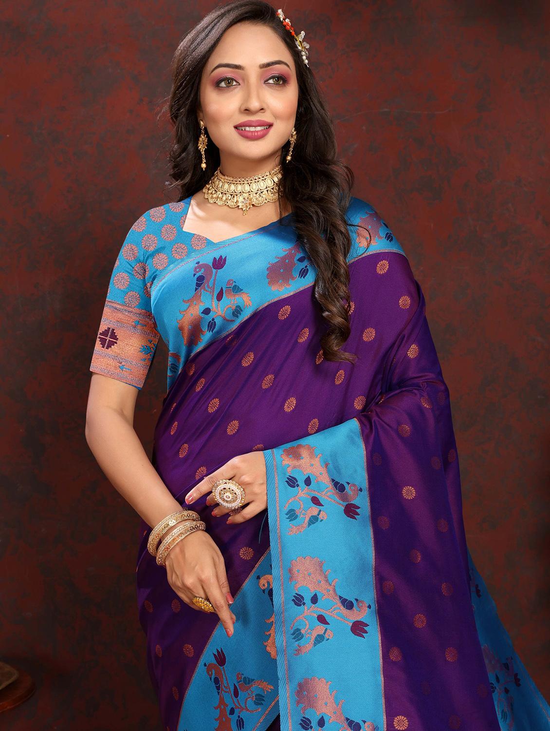 women self design banarasi saree with blouse - 21286630 - Standard Image - 2