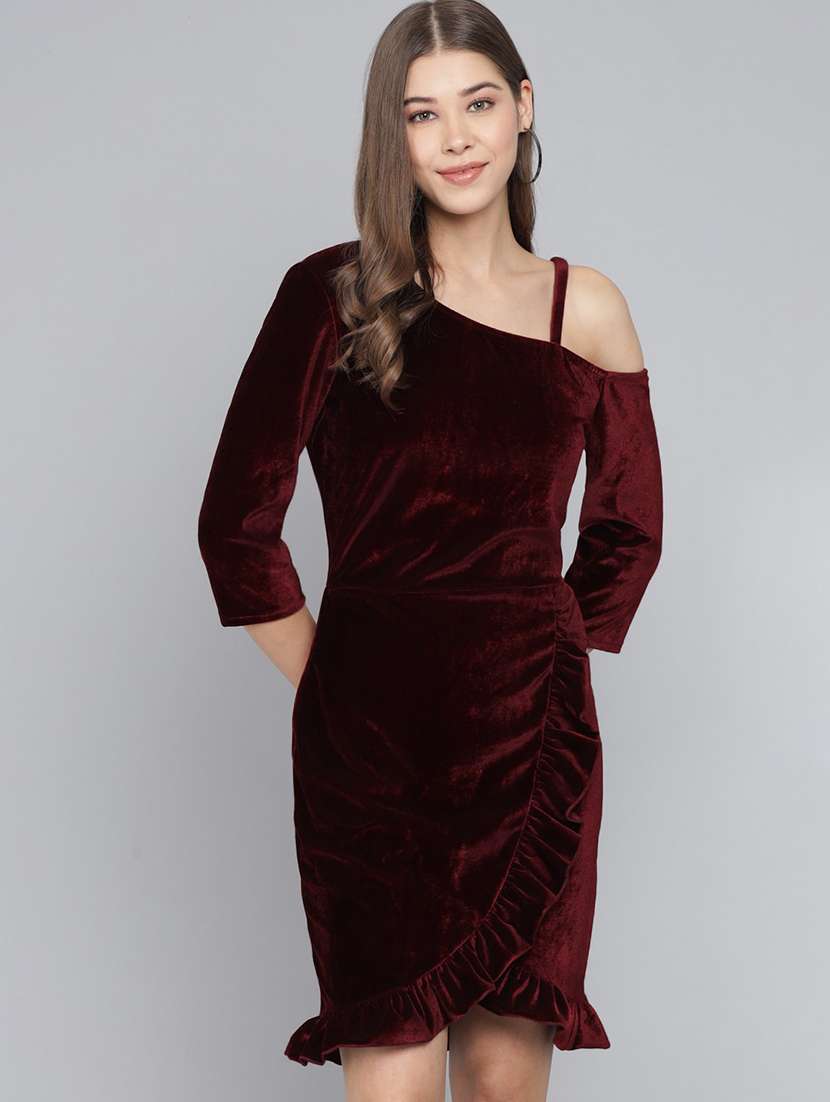 women solids bodycon dress