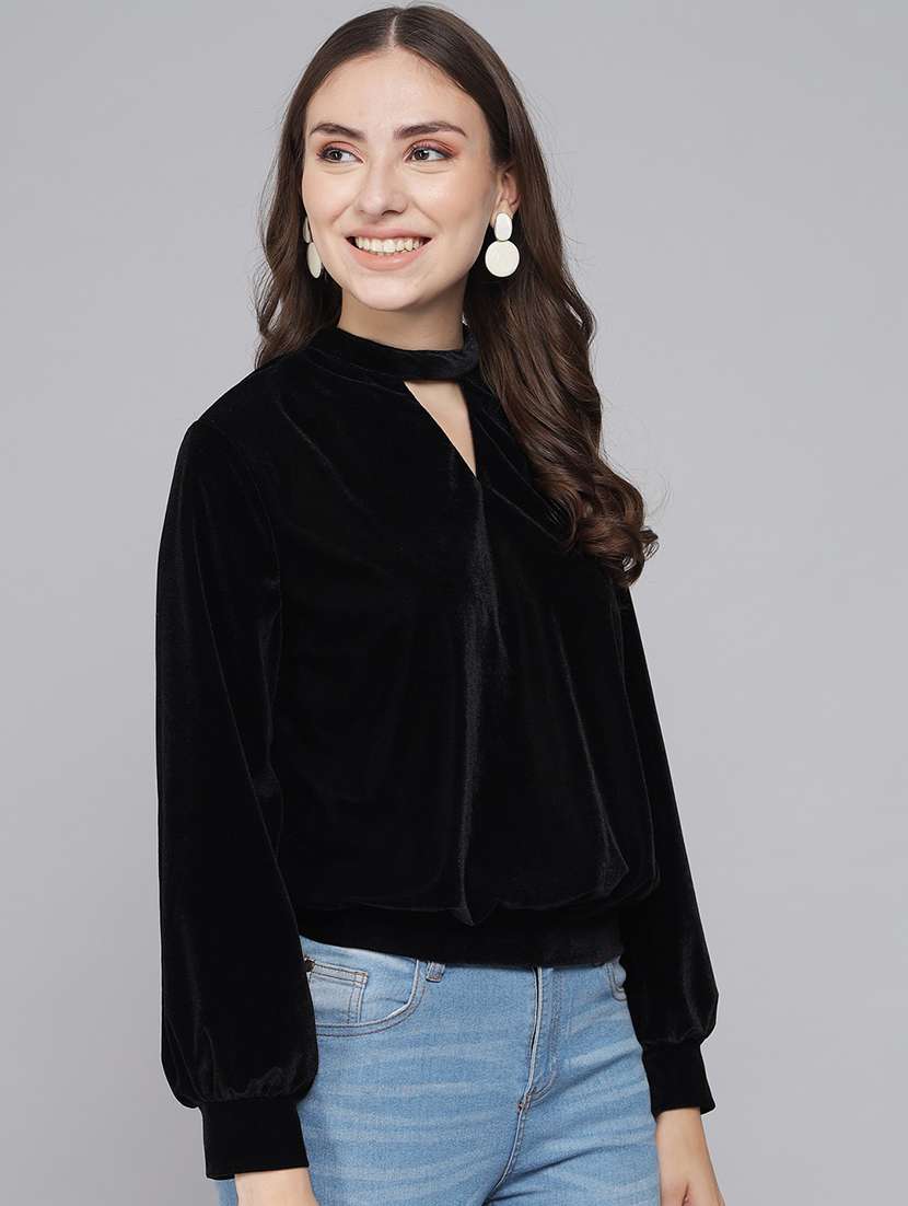 black velvet regular top - 21286764 -  Standard Image - 2