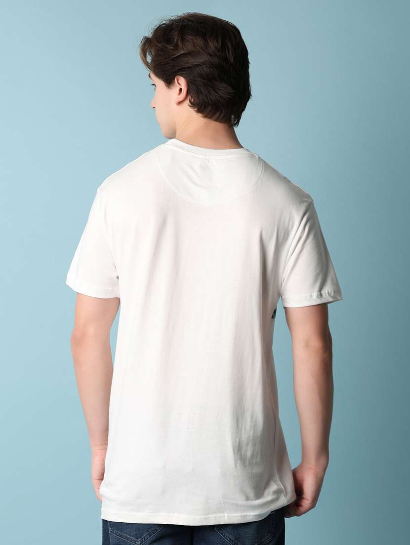 men front print short sleeve t-shirt - 21286974 -  Standard Image - 2
