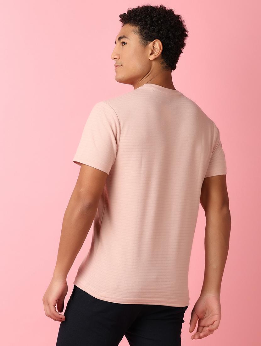 peach cotton front print tshirt - 21286997 - Standard Image - 2