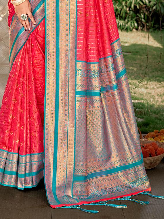 women zari work tussar silk saree with blouse - 21287157 - Standard Image - 2