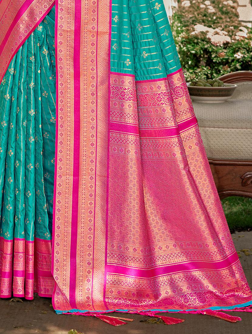 women zari work tussar silk saree with blouse - 21287158 - Standard Image - 2