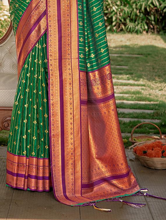 women zari work tussar silk saree with blouse - 21287160 - Standard Image - 2