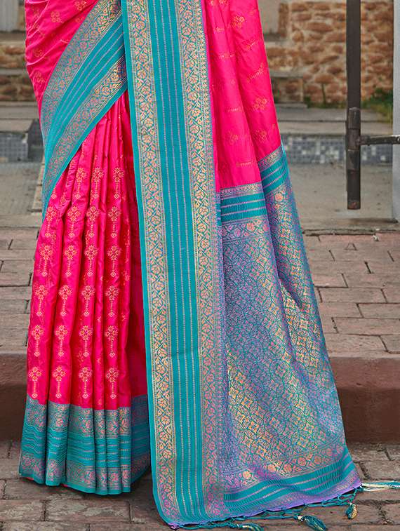 women zari work tussar silk saree with blouse - 21287202 -  Standard Image - 2