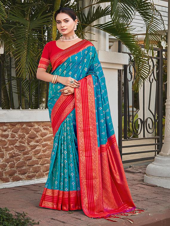 women zari work tussar silk saree with blouse - 21287206 -  Zoom Image - 0