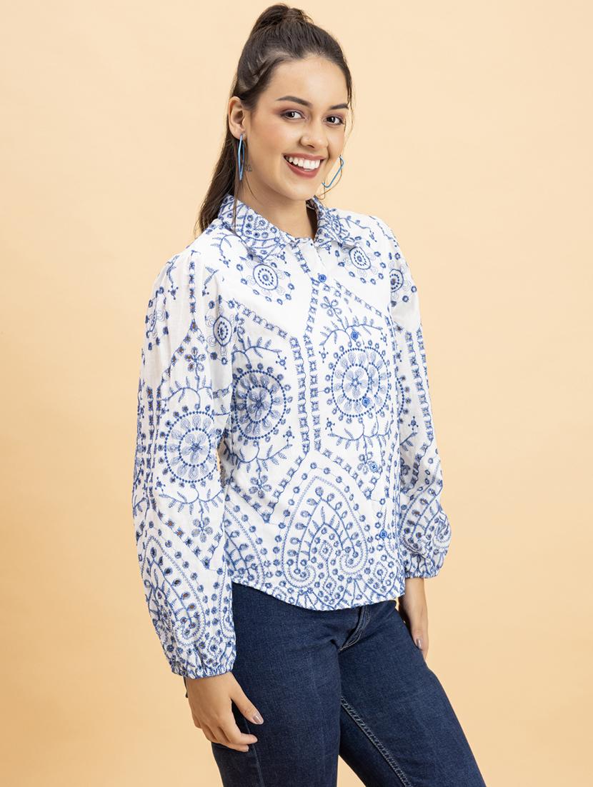 white cotton regular shirt - 21287283 - Zoom Image - 0