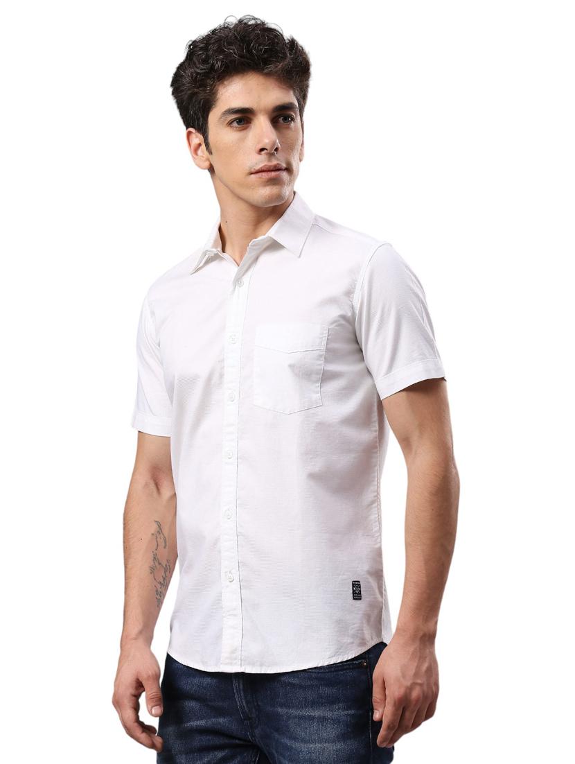 men collared neck short sleeves casual shirt - 21287396 - Standard Image - 2