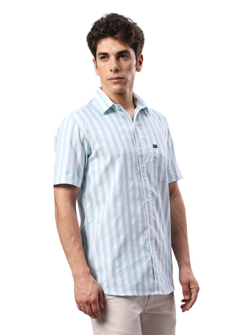 men collared neck short sleeves casual shirt - 21287402 - Standard Image - 2