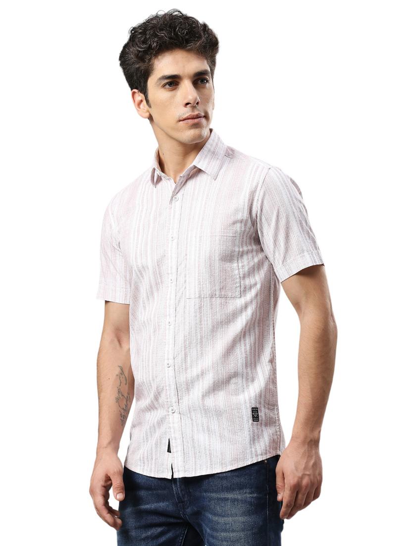men collared neck short sleeves casual shirt - 21287415 - Standard Image - 2