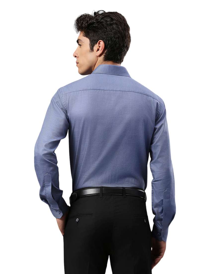 men solid cotton formal shirt - 21287443 - Standard Image - 2