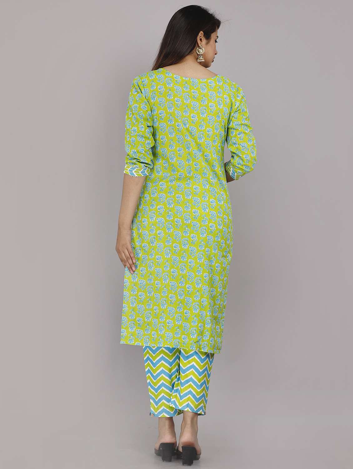 green kurta pant set with dupatta - 21289135 - Standard Image - 2