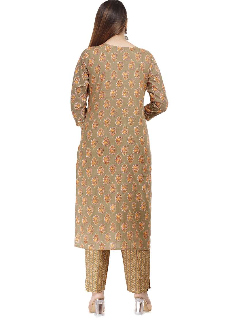 women printed kurta pant set - 21289211 - Standard Image - 2