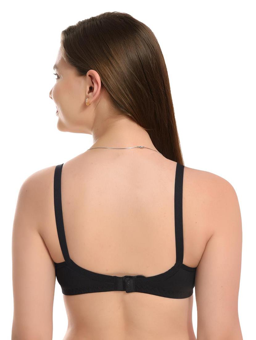 black cotton tshirt bra - 21289619 - Standard Image - 2