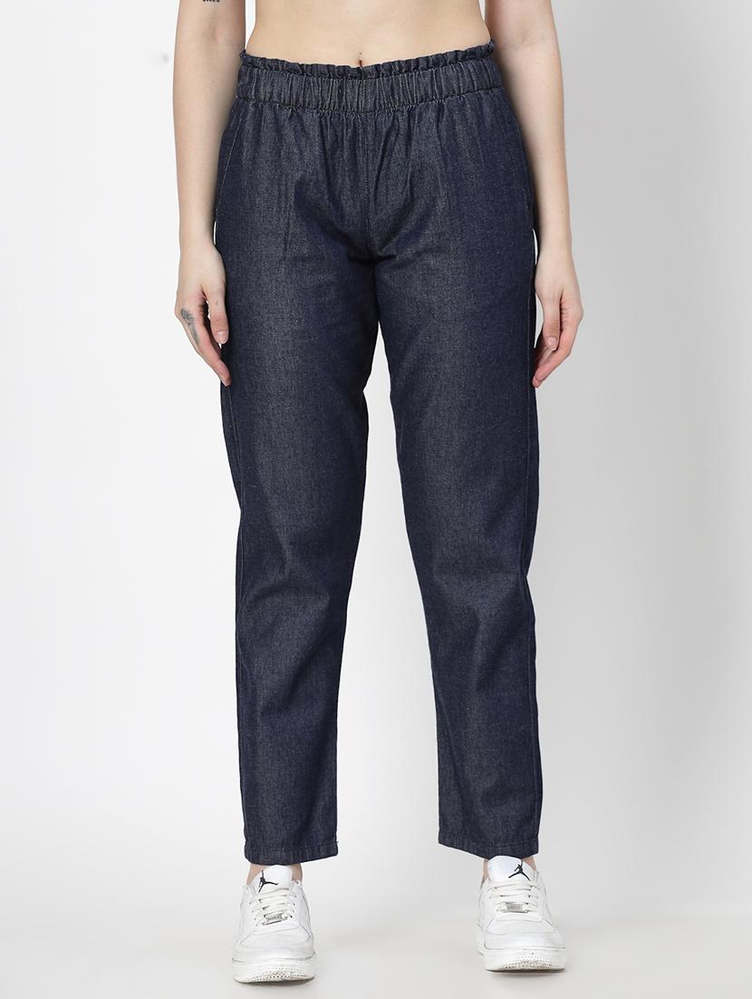 navy blue cotton jeans - 21290011 -  Zoom Image - 0