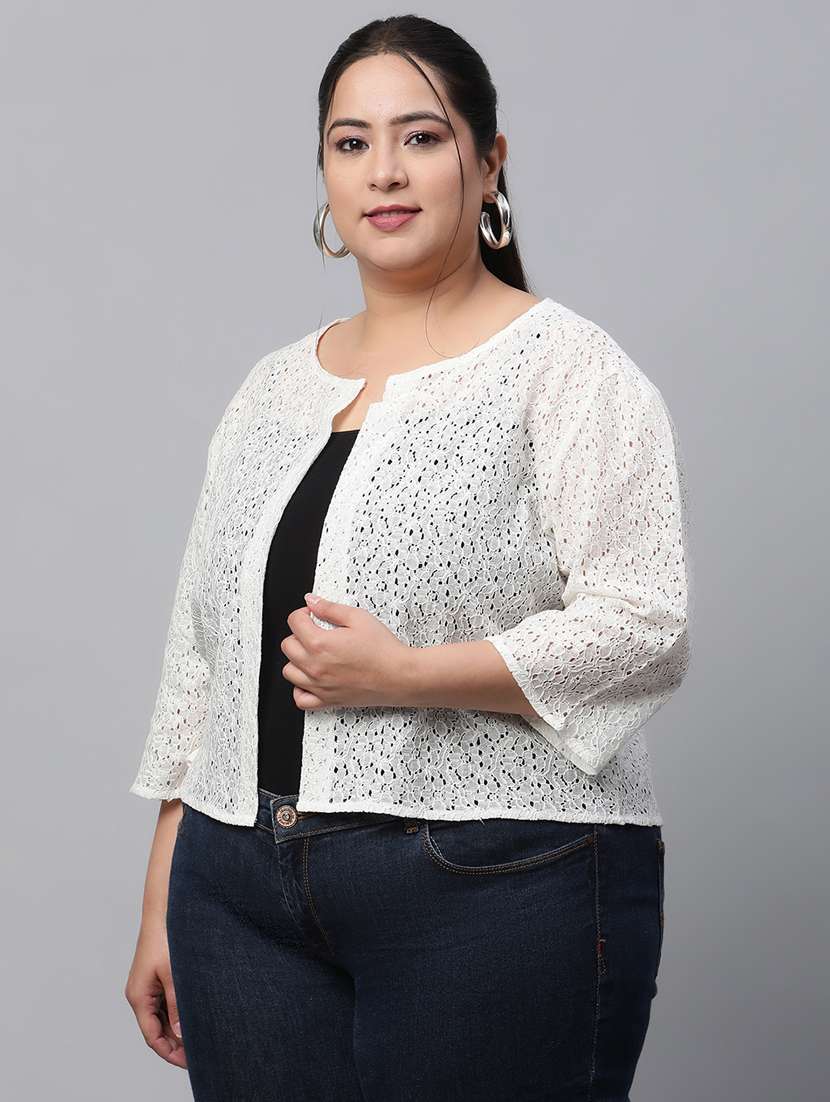 women self-designed regular shrug - 21290724 - Standard Image - 2