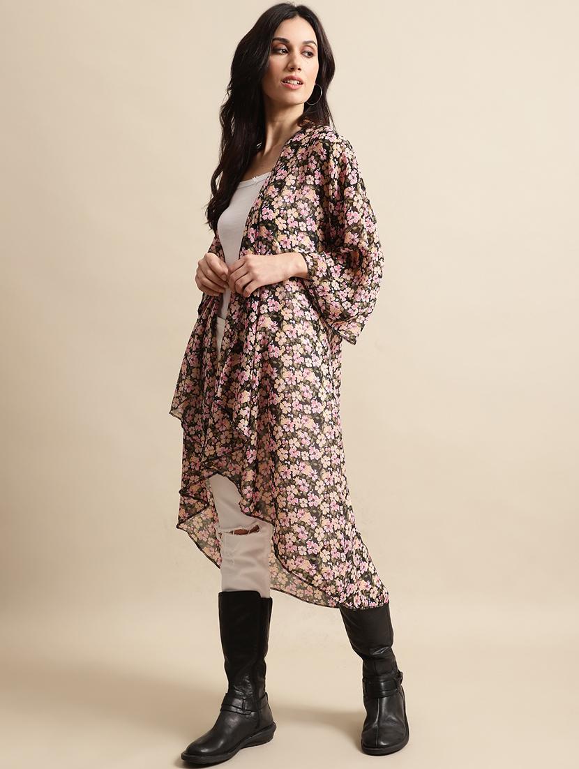 women floral printed regular shrug - 21290745 - Standard Image - 2