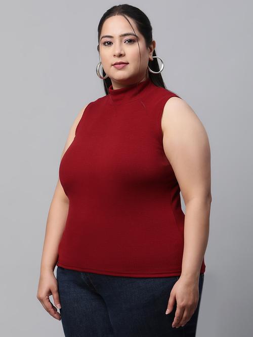 red cotton blend regular tshirt - 21290778 - Standard Image - 0